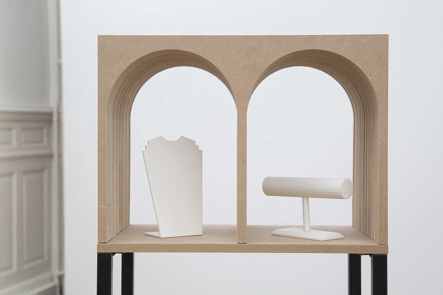 Marge Monko, Compositions I-III, 2014 metal, MDF, 3D printed objects, spray paint 17 Compositions I Marge Monko