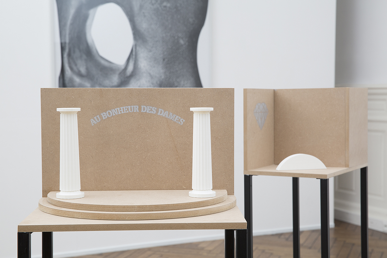 Marge Monko, Compositions I-III, 2014 metal, MDF, 3D printed objects, spray paint 18 Compositions II III Marge Monko