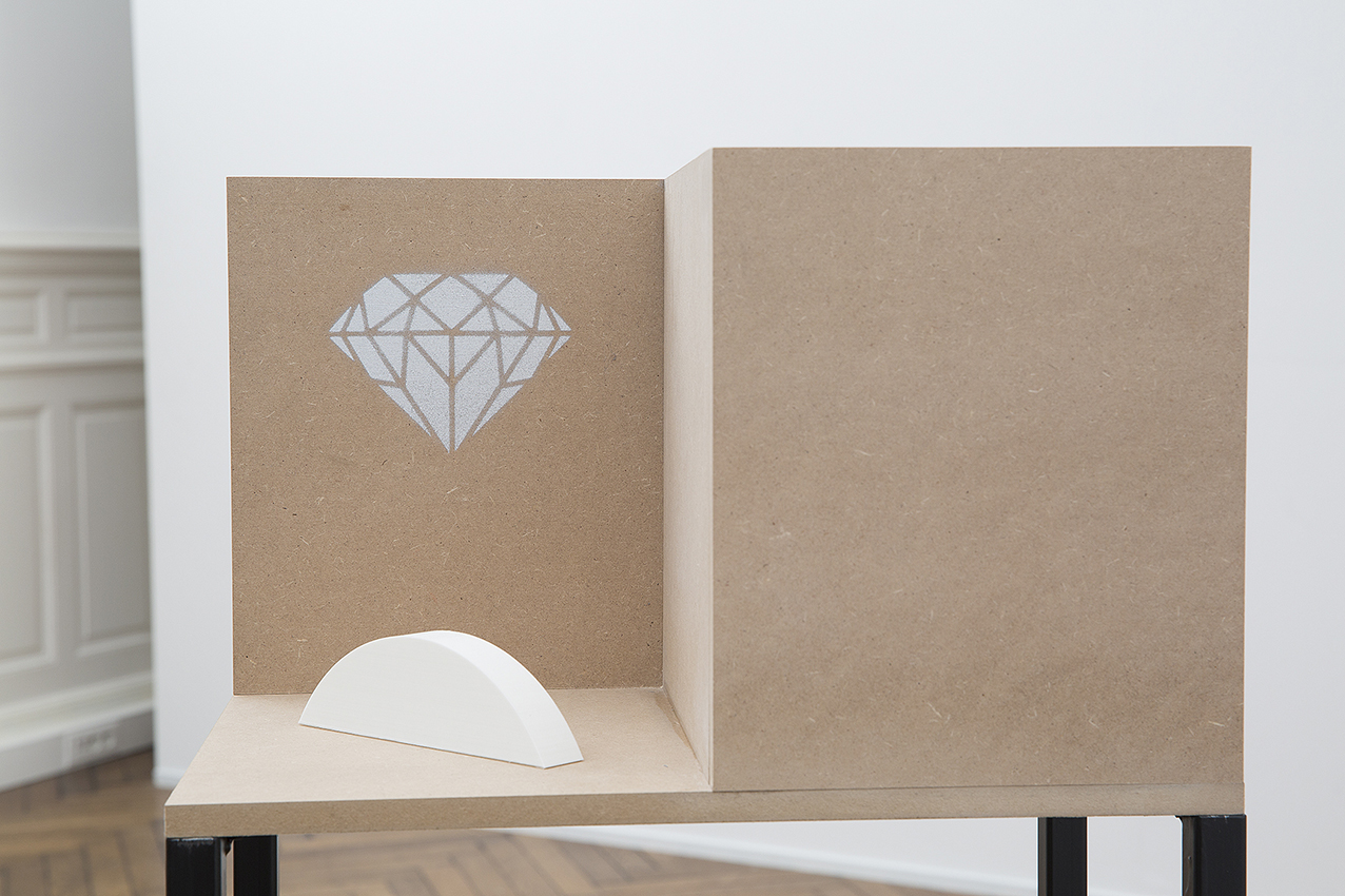 Marge Monko, Compositions I-III, 2014 metal, MDF, 3D printed objects, spray paint 19 Compositions III Marge Monko